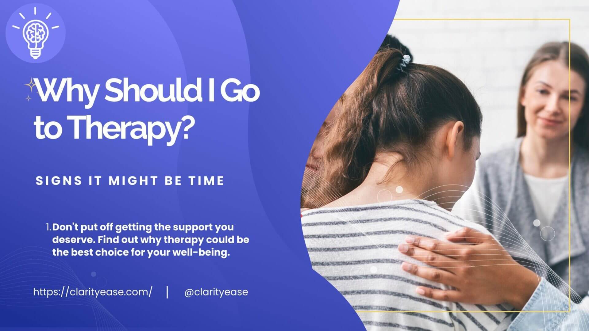 Blog post banner Why Should I Go to Therapy? girl asking her friends why she should go to therapy.